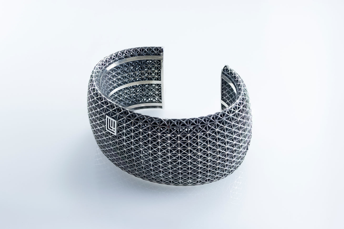 "Sabotage" silver cuff bracelet