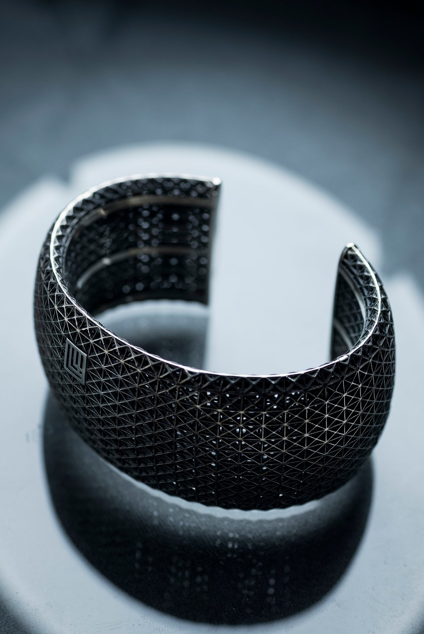 "Sabotage" silver cuff bracelet