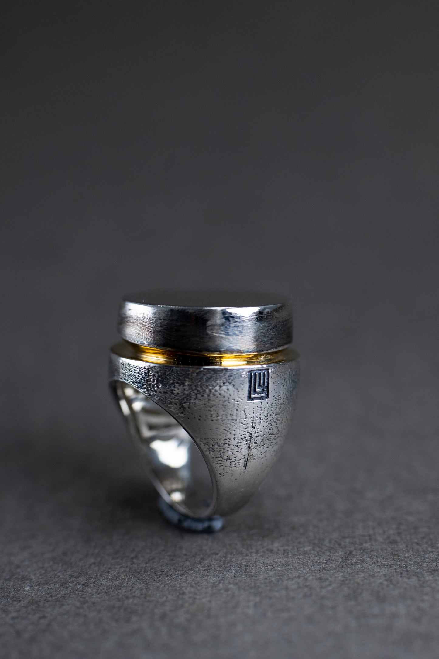 Sun Eclips Silver Ring