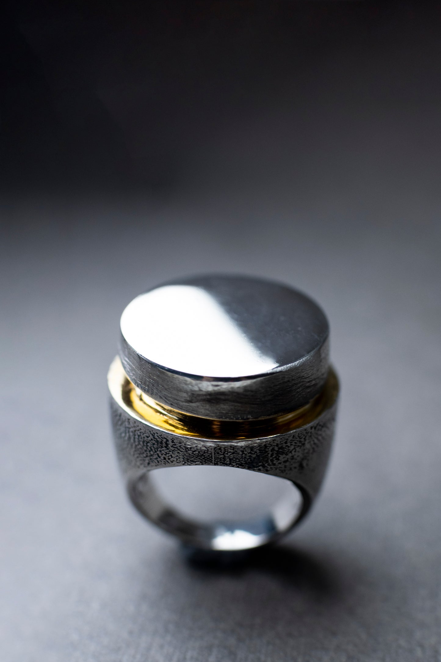 Sun Eclips Silver Ring