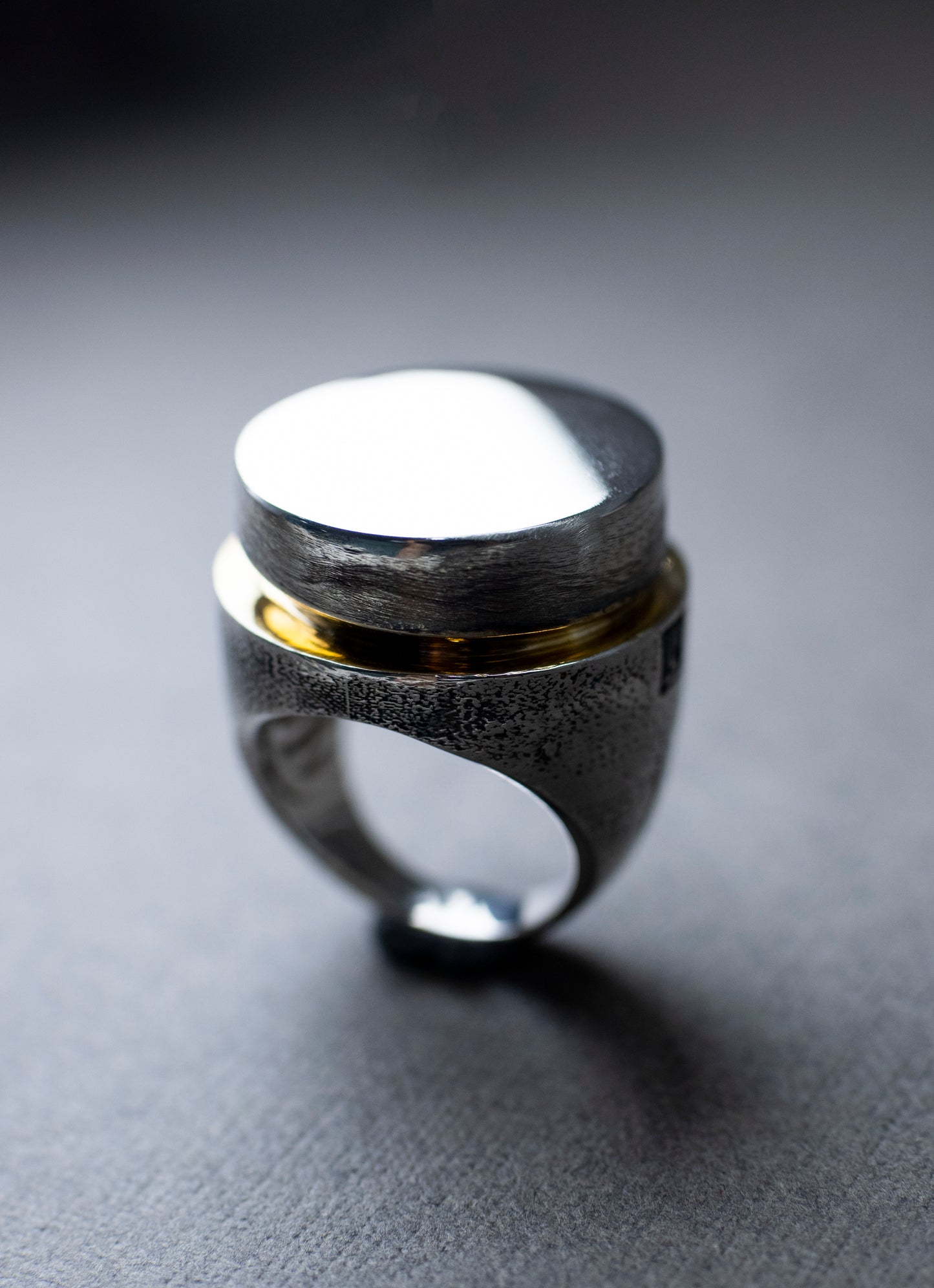 Sun Eclips Silver Ring