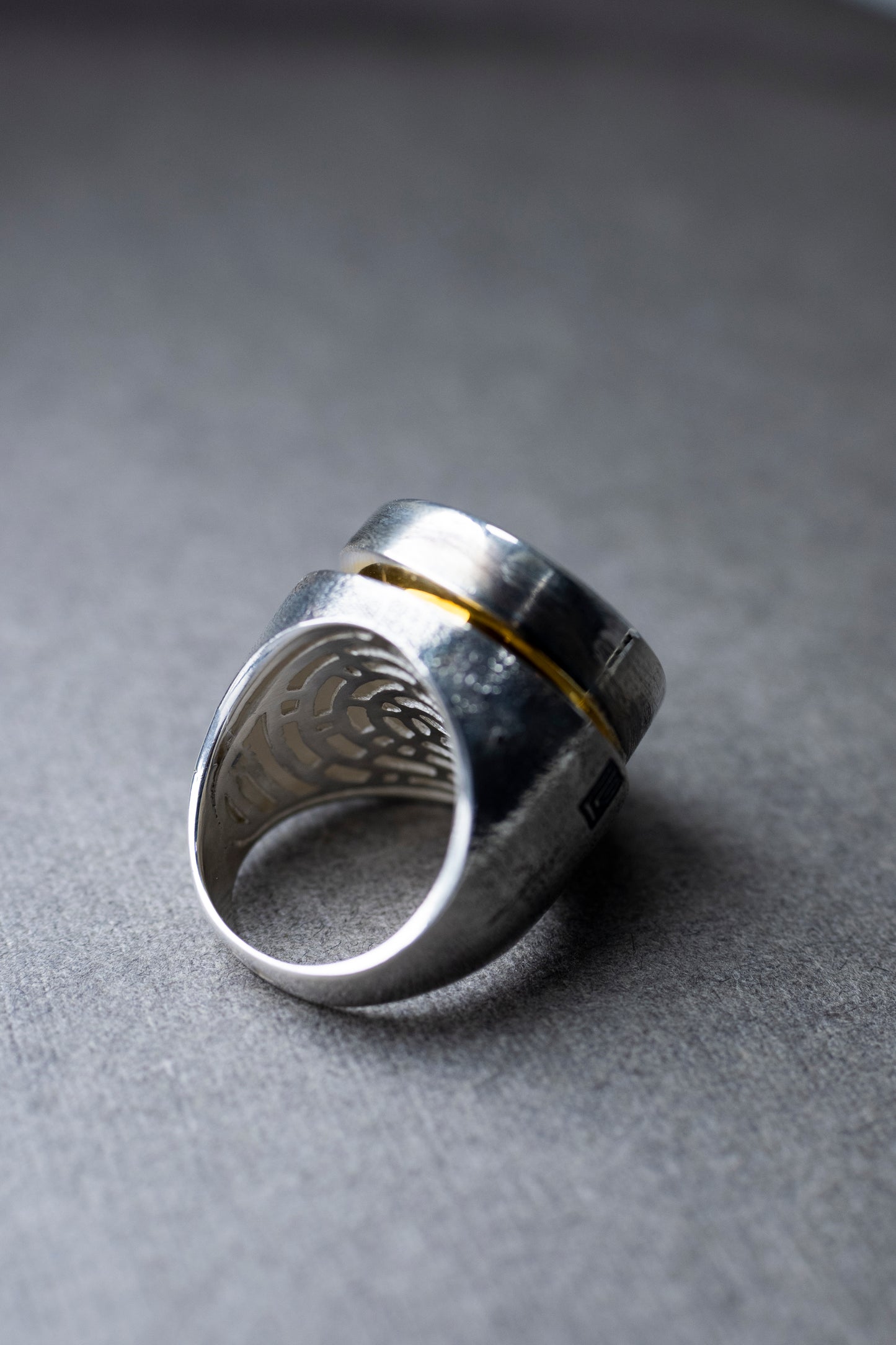 Sun Eclips Silver Ring