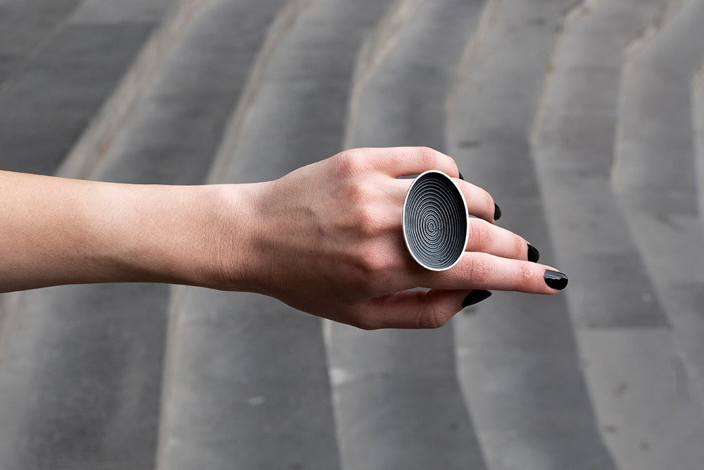 Cosmic Minimalism: Silver Ring Collection Takes You to "Space"